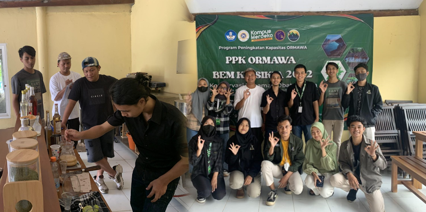 Mahasiswa SIKIA UNAIR Berikan Pelatihan Pembuatan Jamu Mocktail